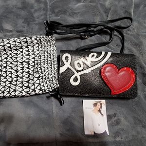 Brighton Heart Beat Organizer Crossbody Purse